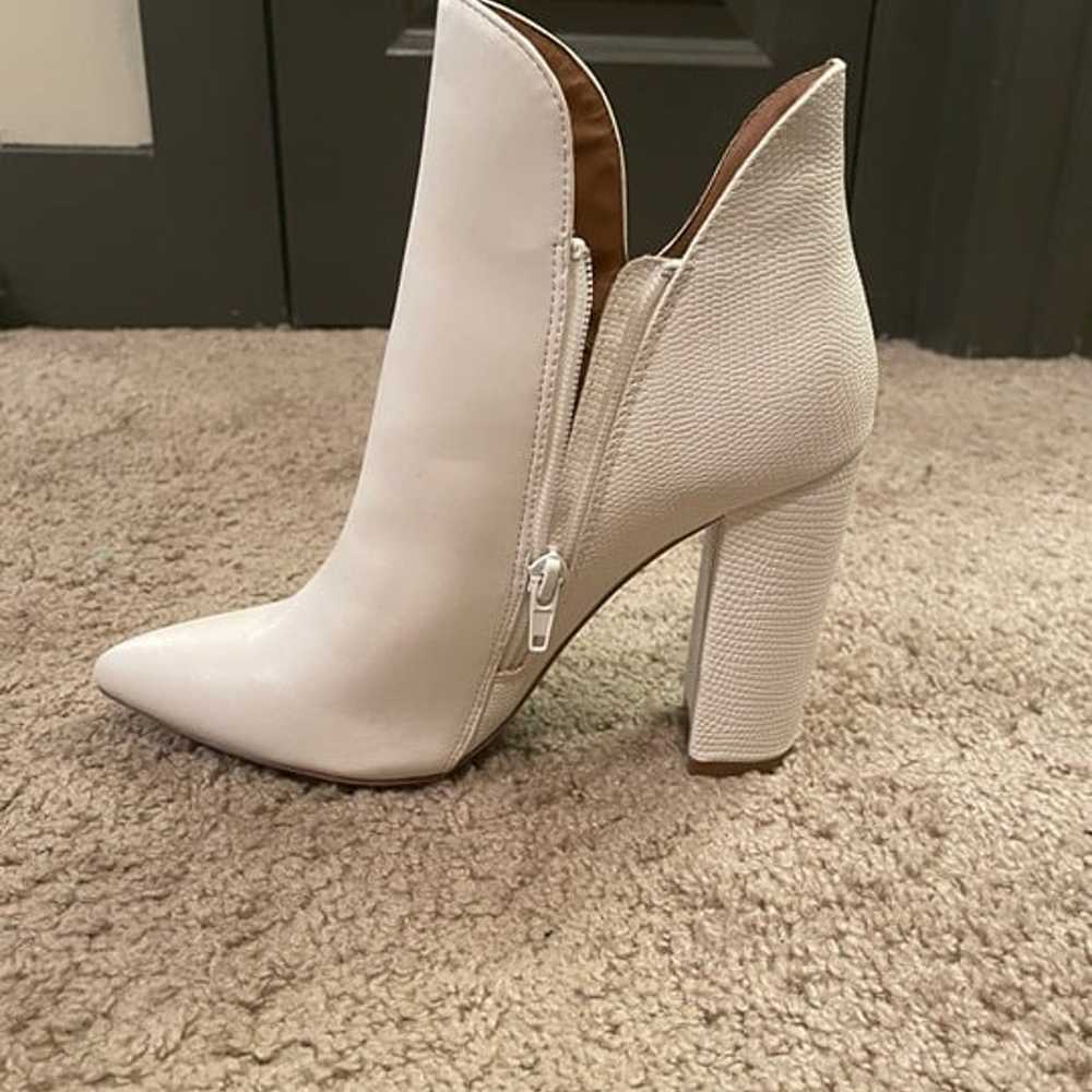 Tall white heel boots - image 3