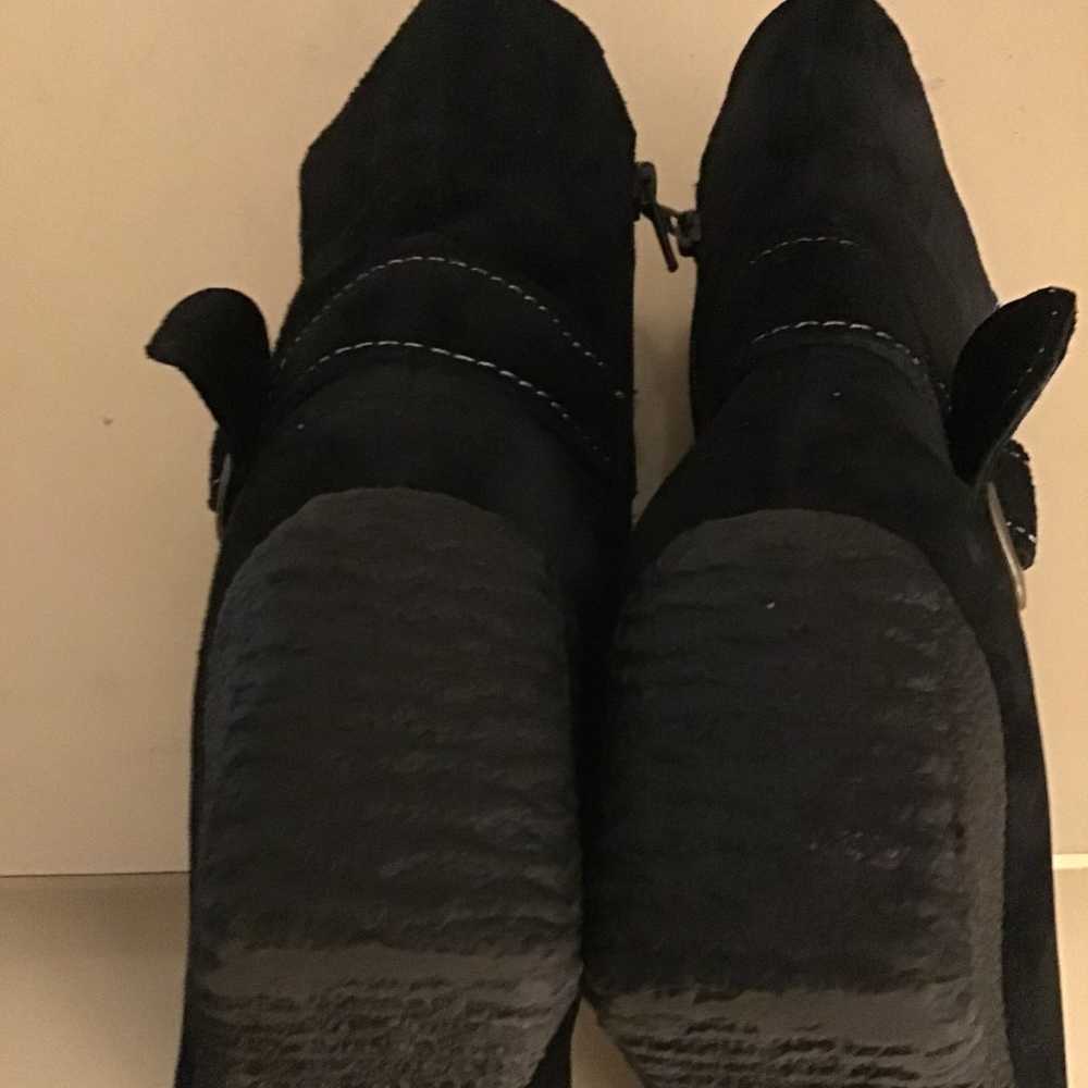 Santana Canada women black suede wedge boots US 6… - image 8