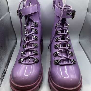 Purple platform boots - image 1