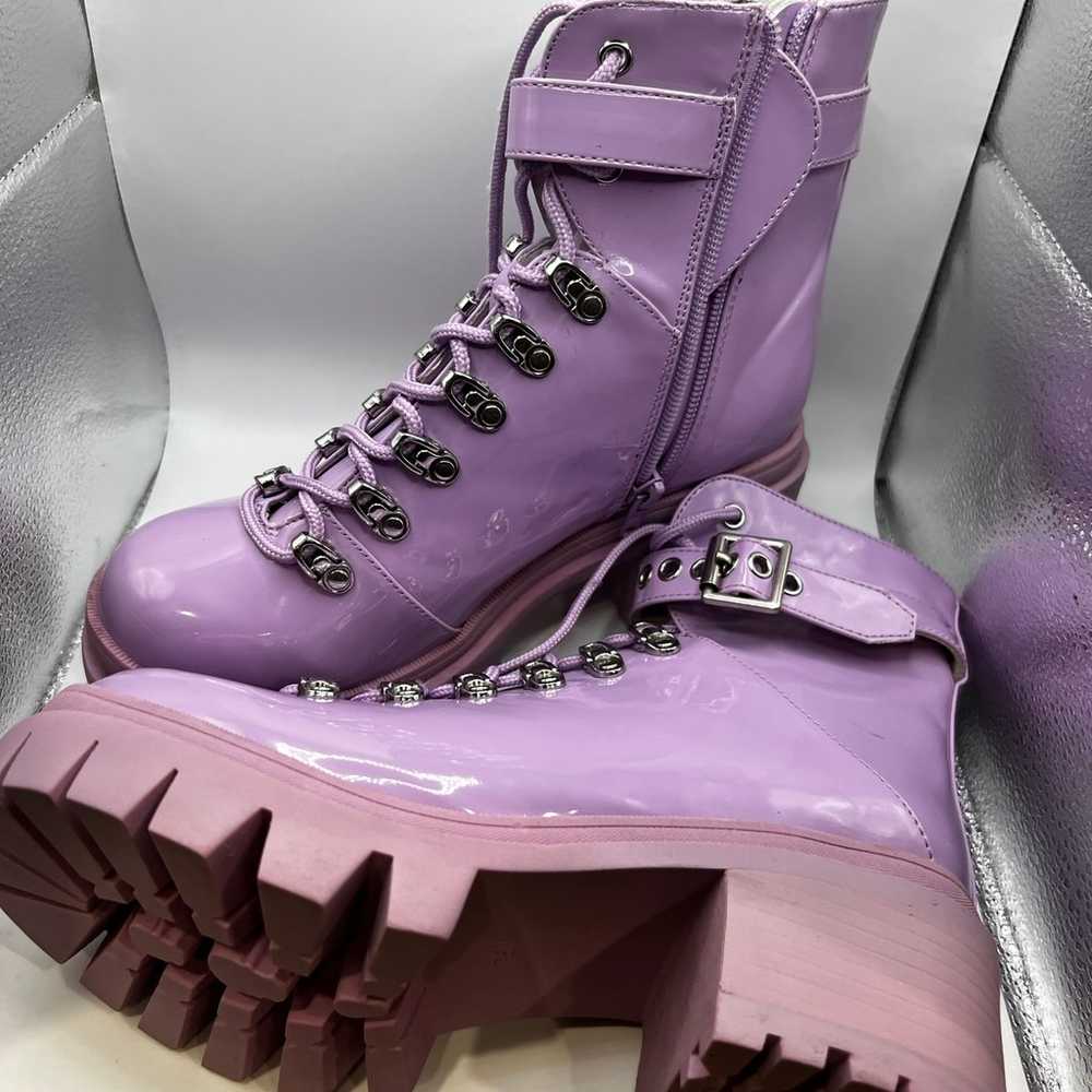 Purple platform boots - image 2
