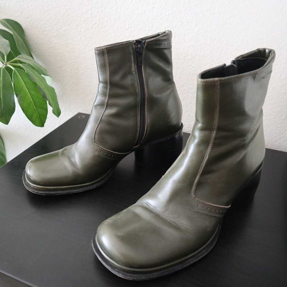 Vintage Green Italian Horse Girl Boots - image 1
