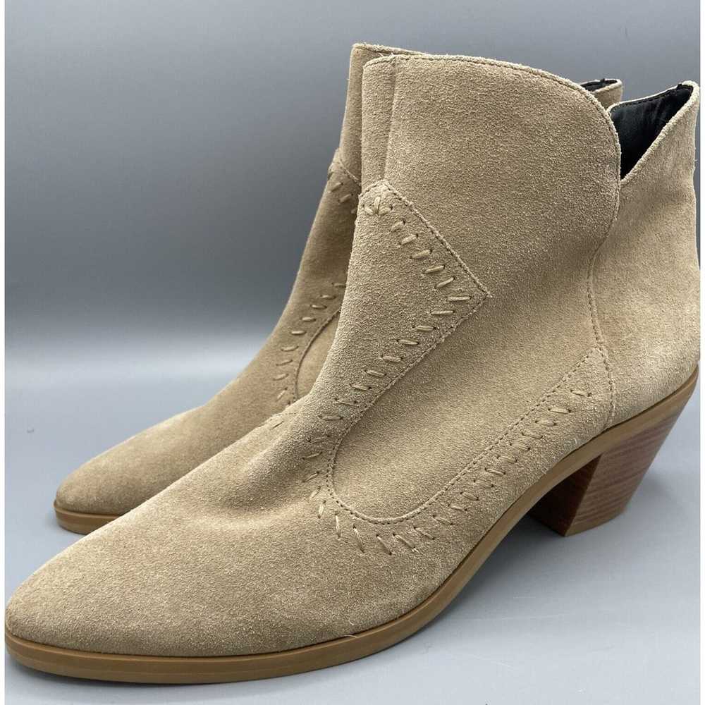 Rebecca Minkoff Womens Tan Suede Ankle Boots 9.5 - image 1