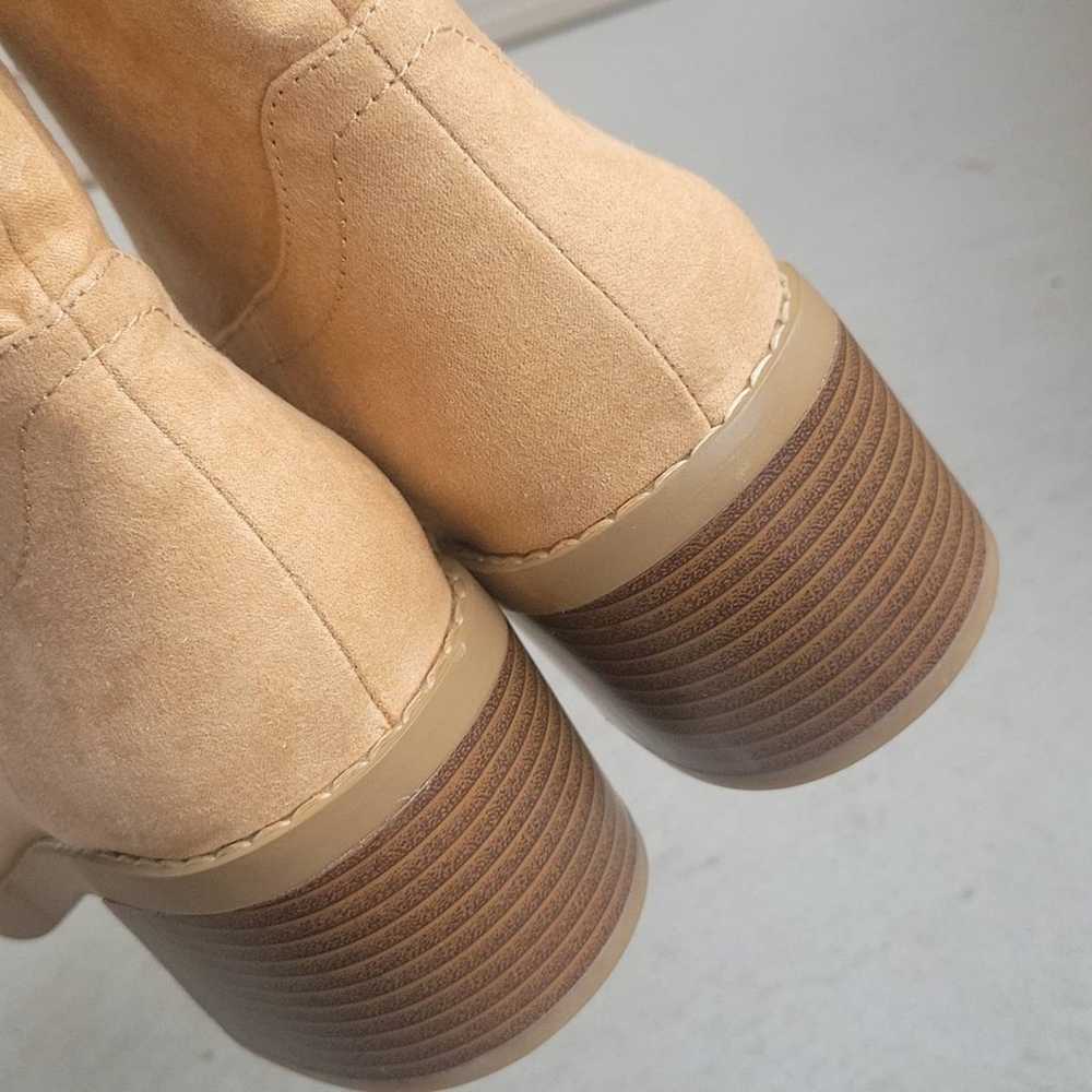 NEW! LOFT Faux Suede High Ankle Boots 10. - image 4