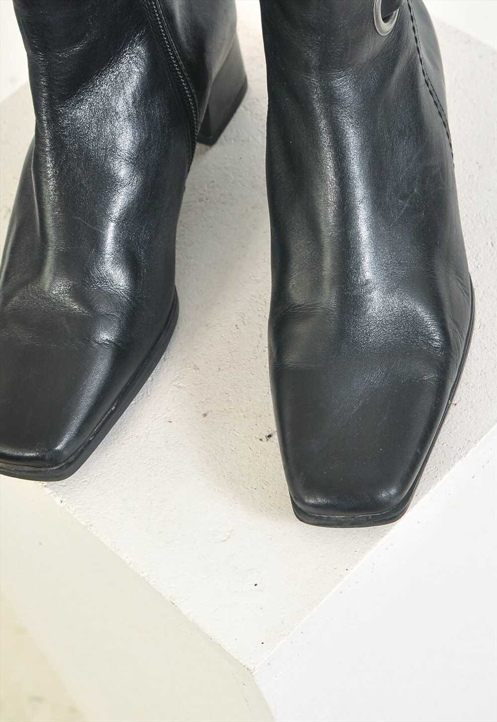 Vintage 00s real leather ankle boots - image 5