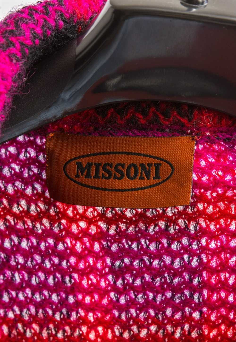 80s Vintage Missoni Pink mohair cardigan 5986 - image 5
