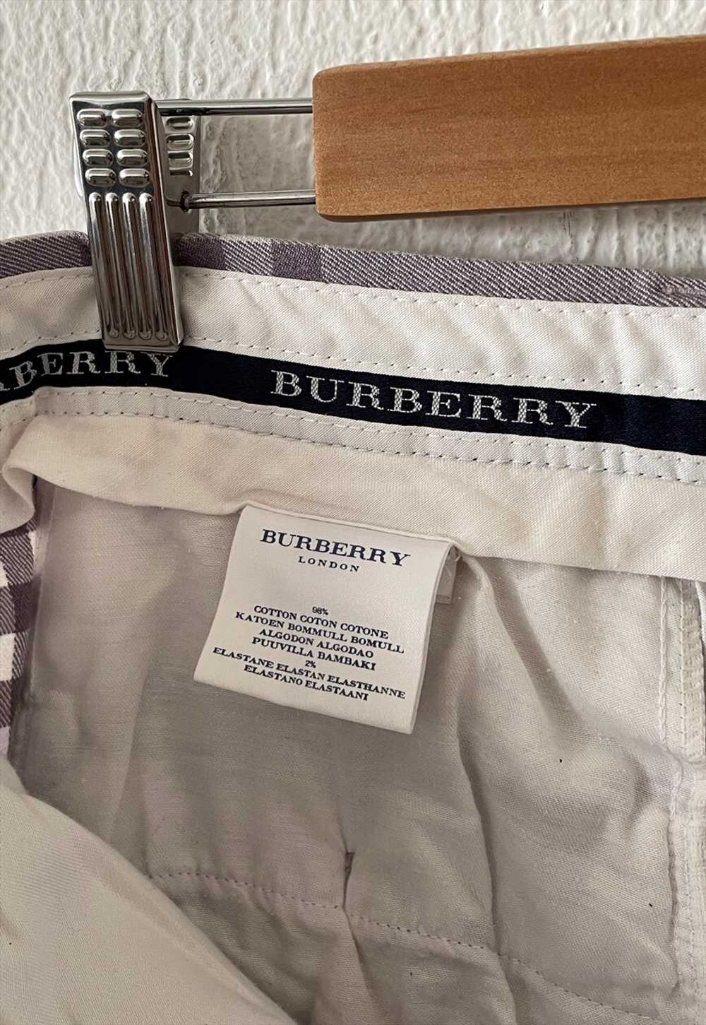 Vintage BURBERRY Pants Nova Check Trousers Purple… - image 5