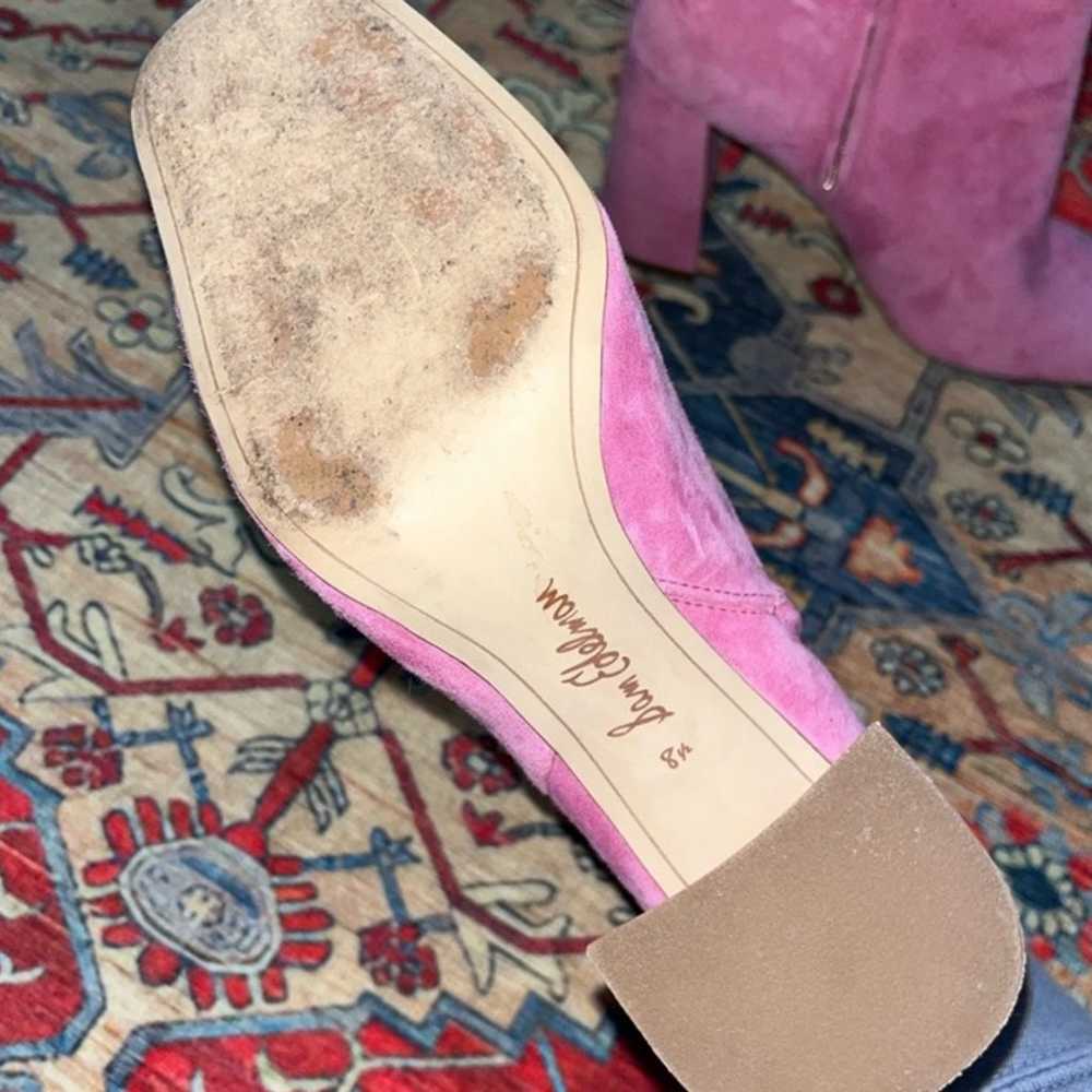 Sam Edelman pink velvet boots - image 4