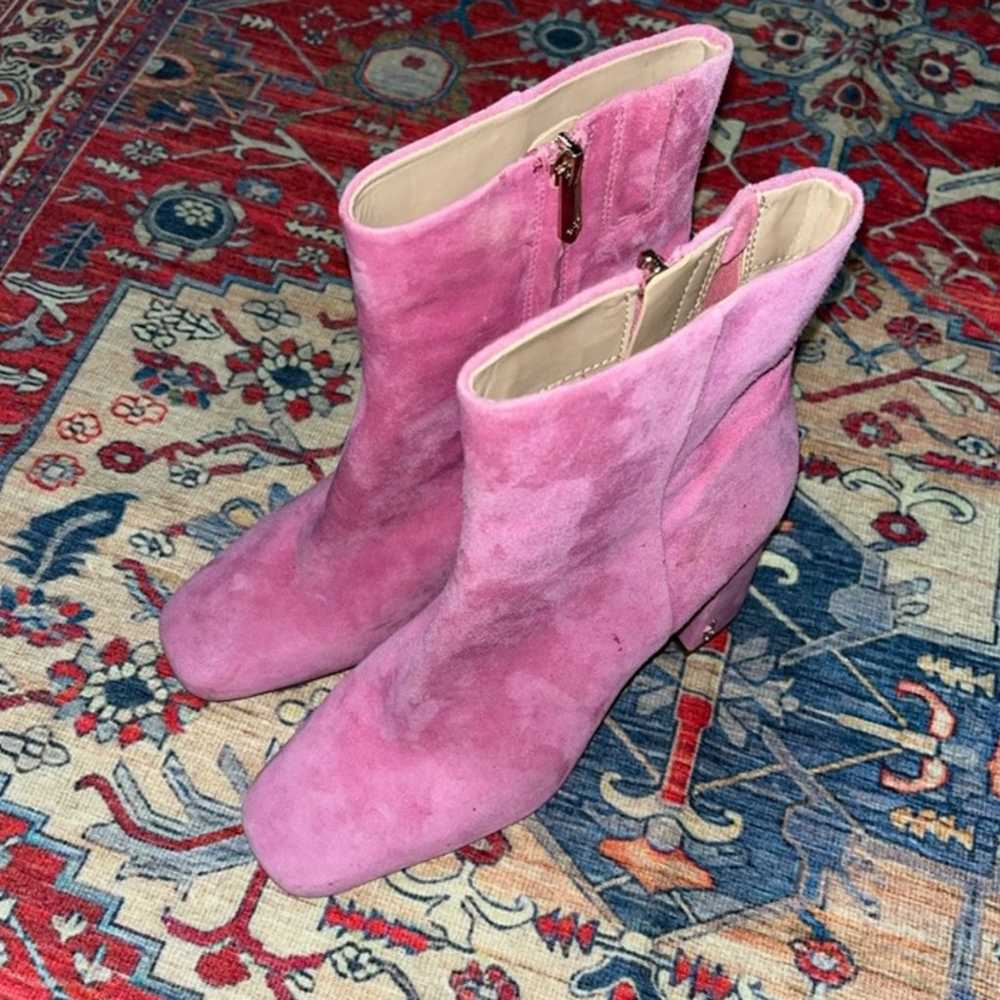 Sam Edelman pink velvet boots - image 6