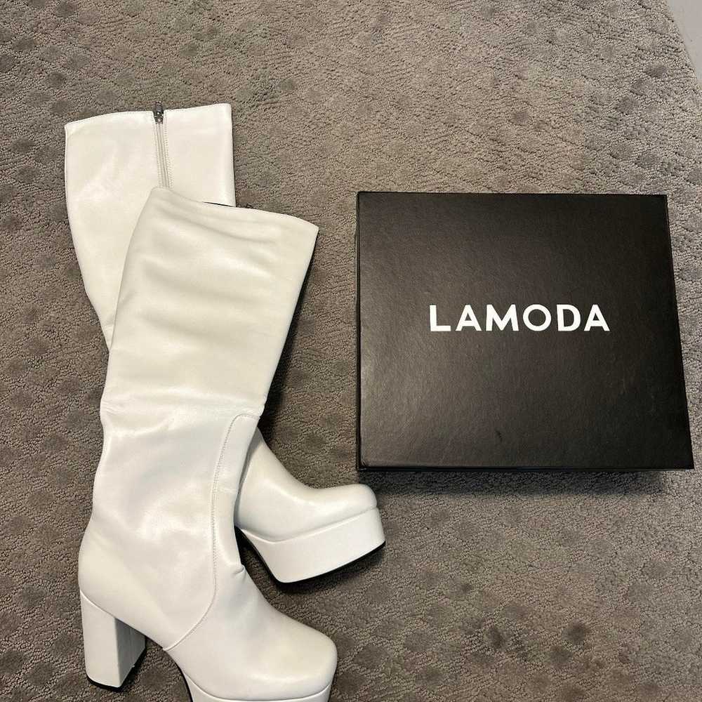 White GoGo Lamoda Boots - image 2