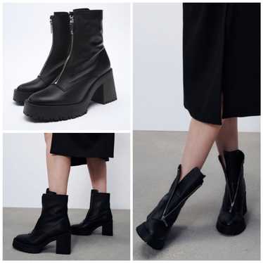 Zara High Heel Ankle Boots