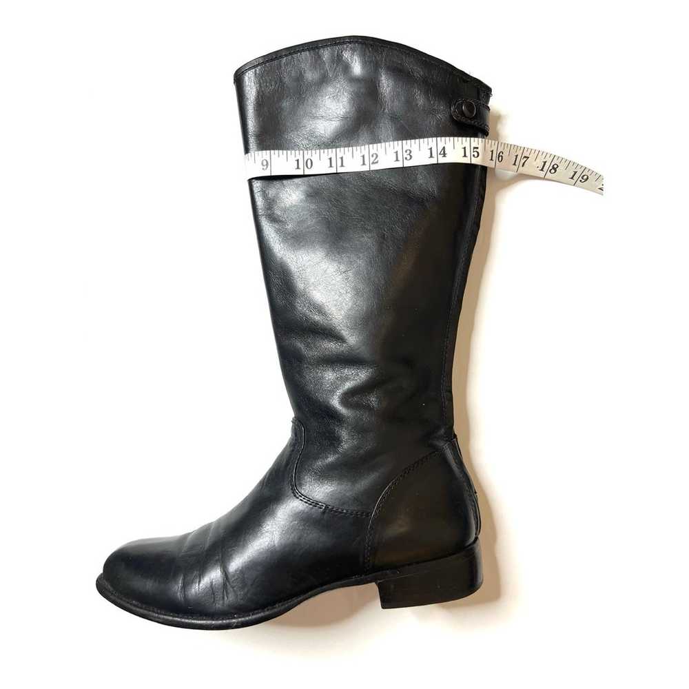 Corso Como Black Leather Tall Riding Boots Sz 10 … - image 11