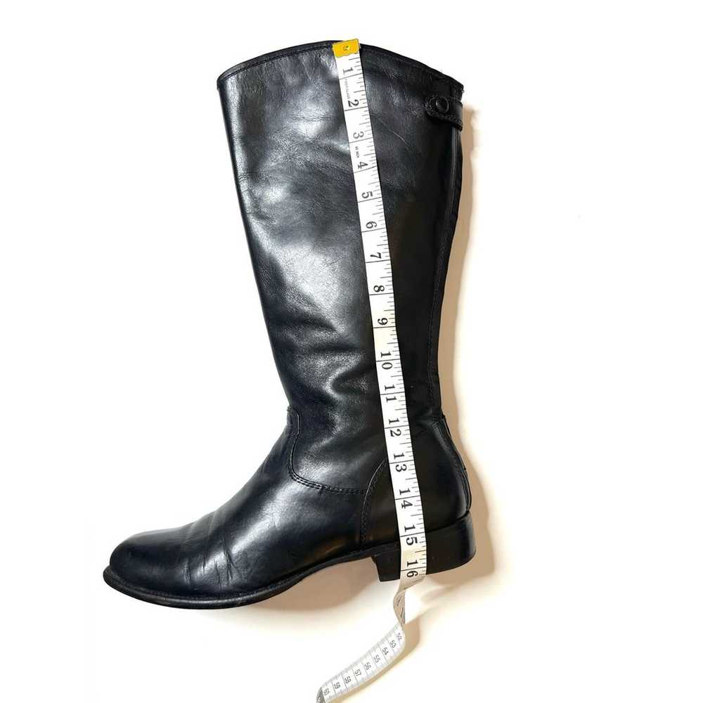 Corso Como Black Leather Tall Riding Boots Sz 10 … - image 12