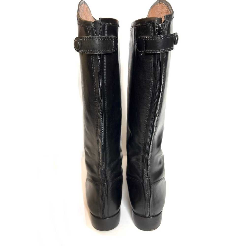 Corso Como Black Leather Tall Riding Boots Sz 10 … - image 3