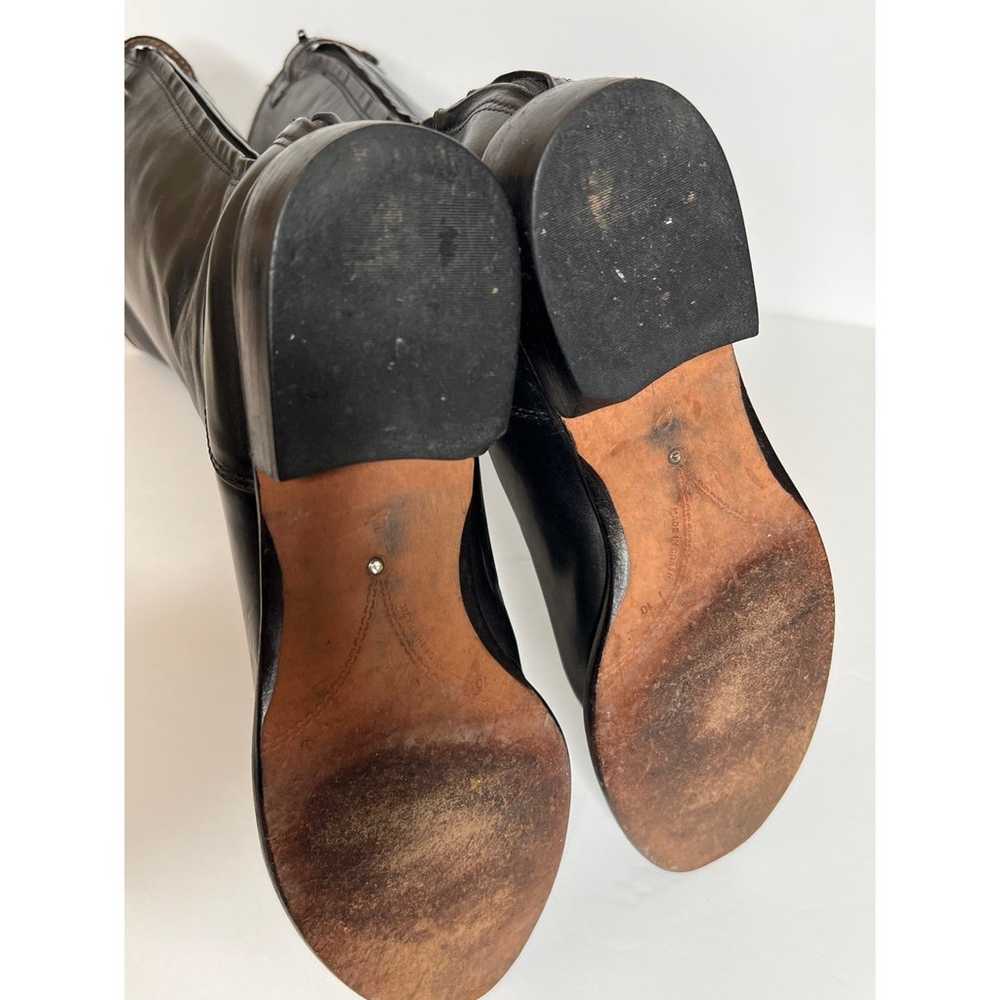 Corso Como Black Leather Tall Riding Boots Sz 10 … - image 8