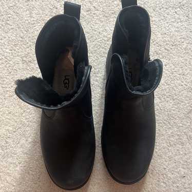 UGG Australia Black Leather Boots