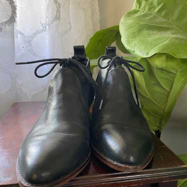 Kelsi Dagger brooklyn black leather ankle boots l… - image 1