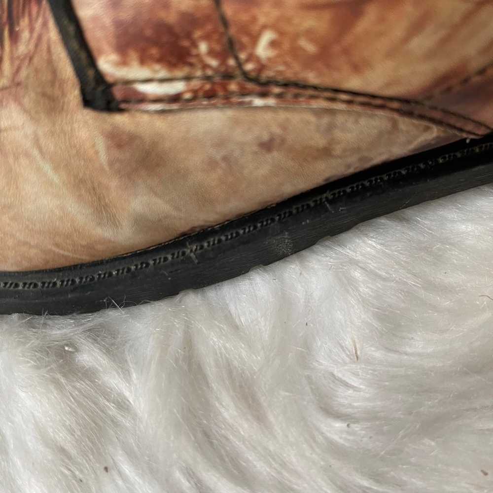 Unisex wild horse faux leather Brown, beige & bla… - image 11