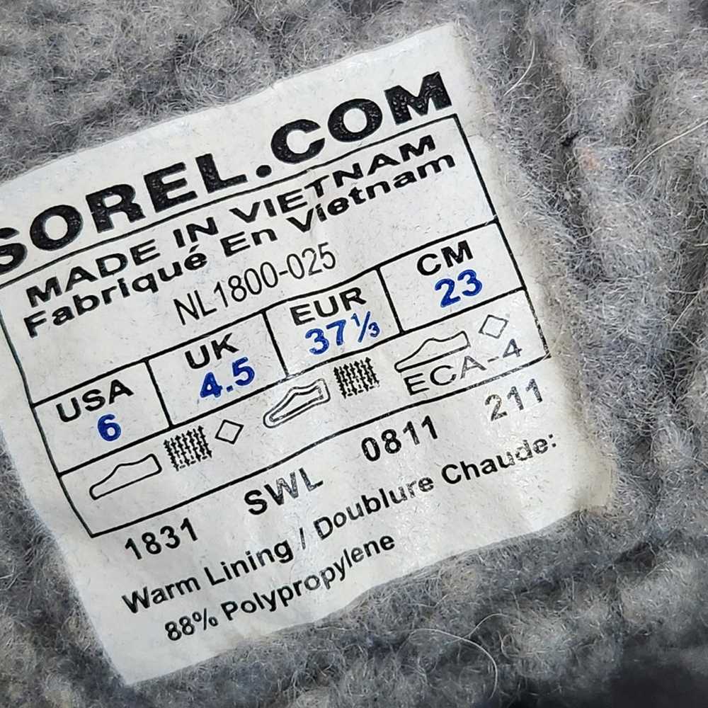 Sorel Tivoli Gray Plaid Lace Up Waterproof Warm S… - image 6