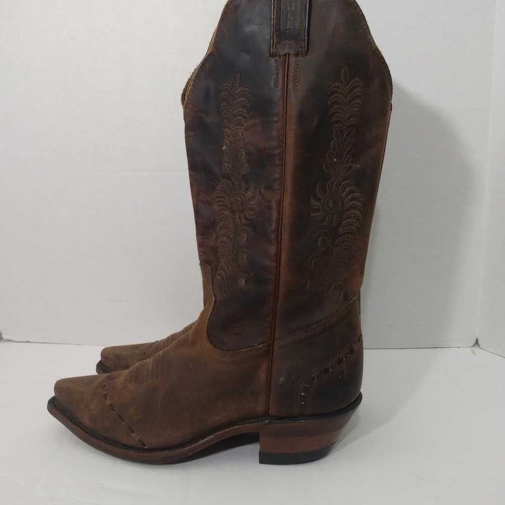 Womens Vintage Boulet Leather Tooled Pointy Toe W… - image 2