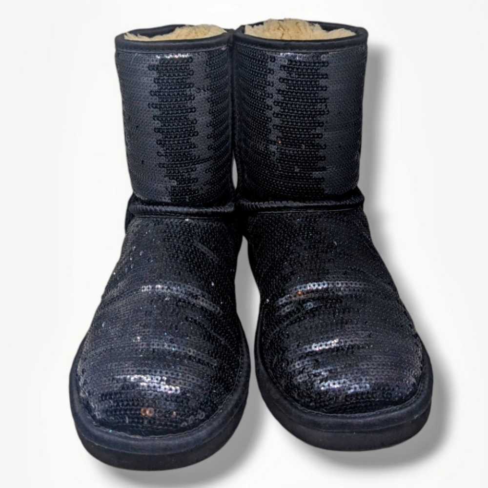 UGG | Cosmos Black Sequin Sparkle Sheepskin Boots… - image 3
