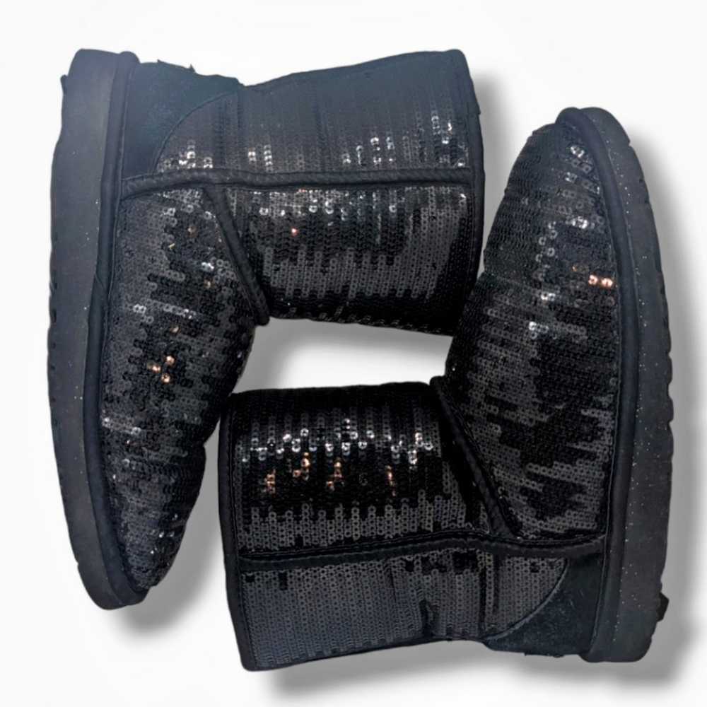 UGG | Cosmos Black Sequin Sparkle Sheepskin Boots… - image 4