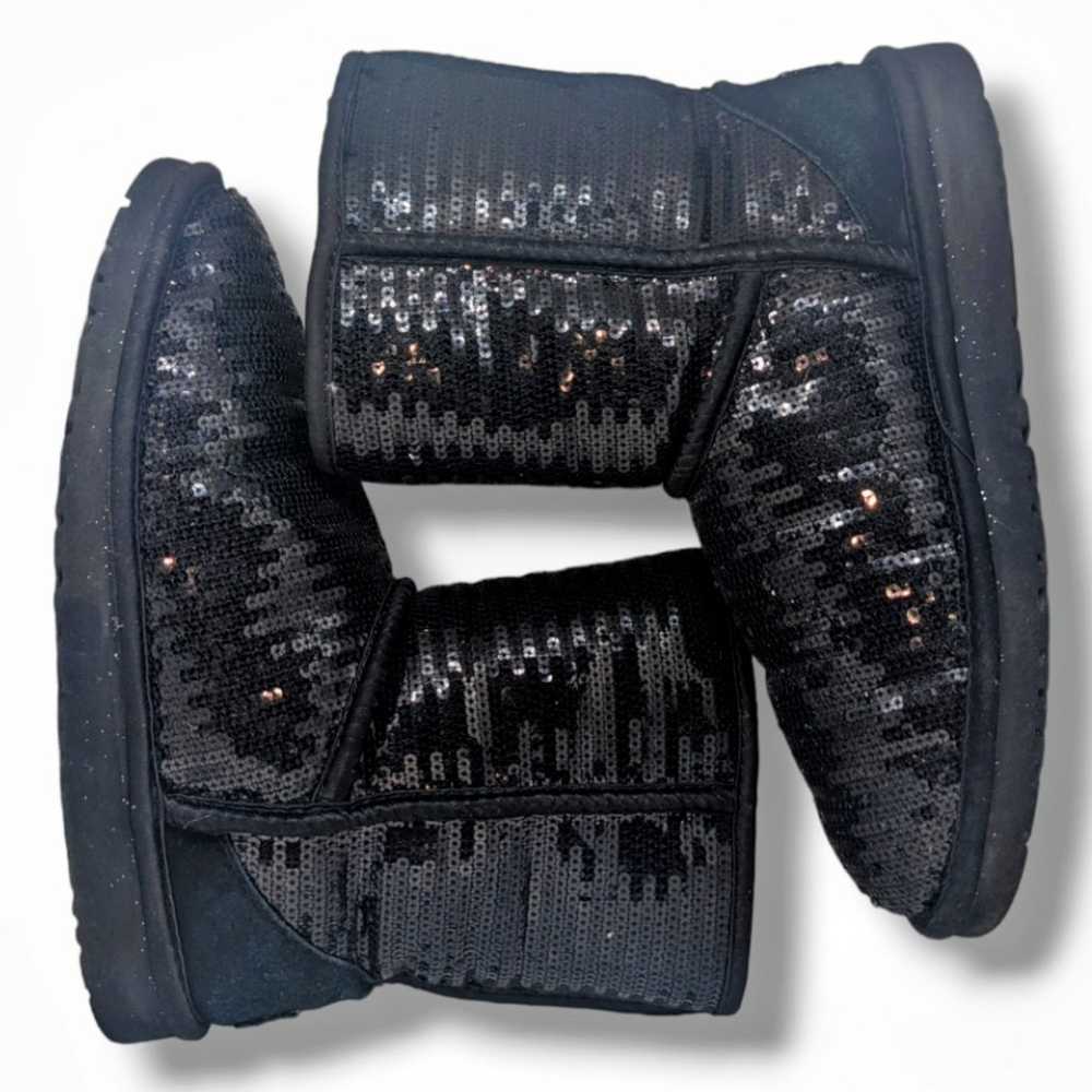 UGG | Cosmos Black Sequin Sparkle Sheepskin Boots… - image 5