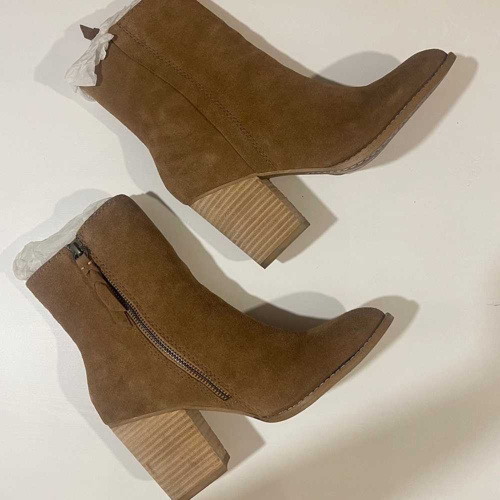 Splendid Knox Stacked heel Ankle Boot Dusty brown… - image 5