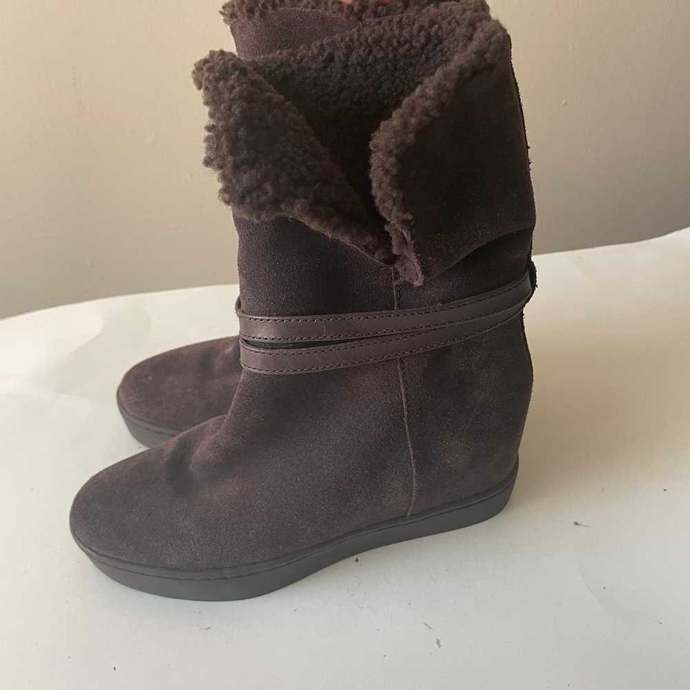 Coach Brown Suede Norrell Ankle Boots with Shearl… - image 2