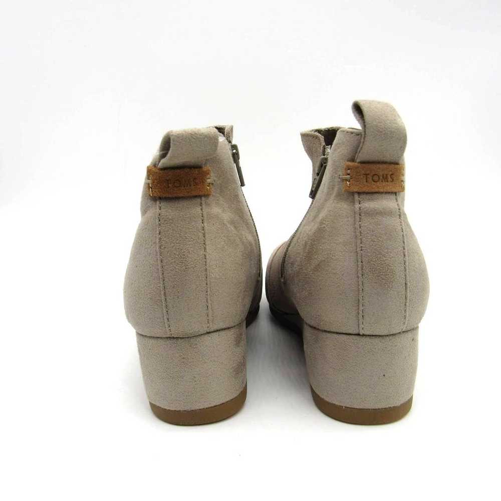 TOMS Women's Kelsey Suede Wedge Bootie in Tan Sz 5 - image 4