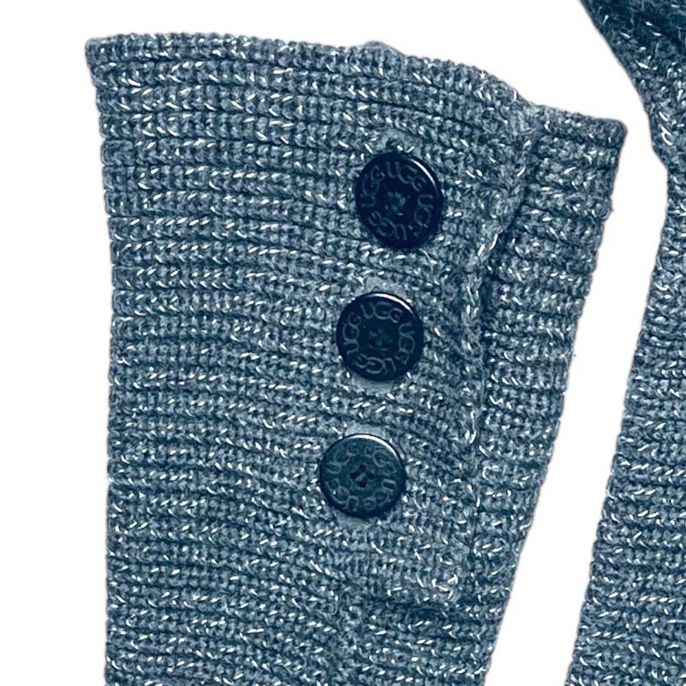 UGG Australia Cardy Knit Button Boots Gray Sparkl… - image 3