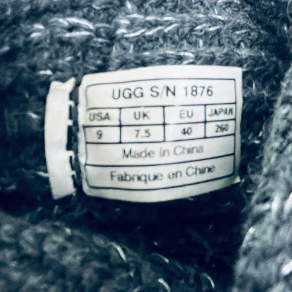 UGG Australia Cardy Knit Button Boots Gray Sparkl… - image 8