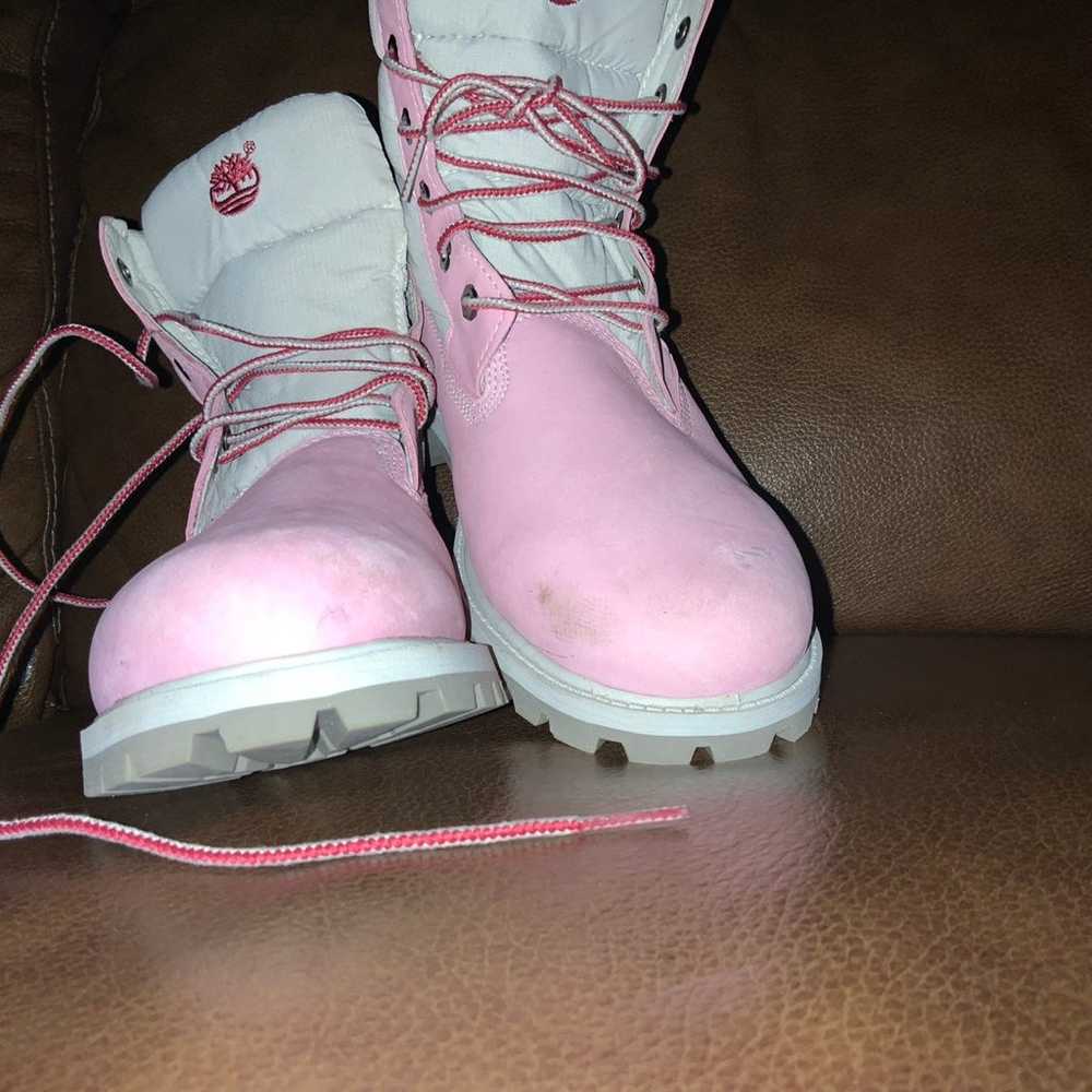 Timberland Limited Edition waterproof pink boots.… - image 1