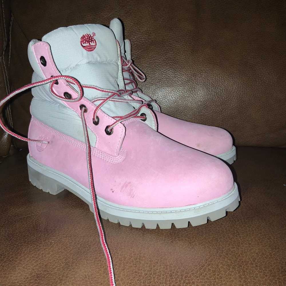 Timberland Limited Edition waterproof pink boots.… - image 2