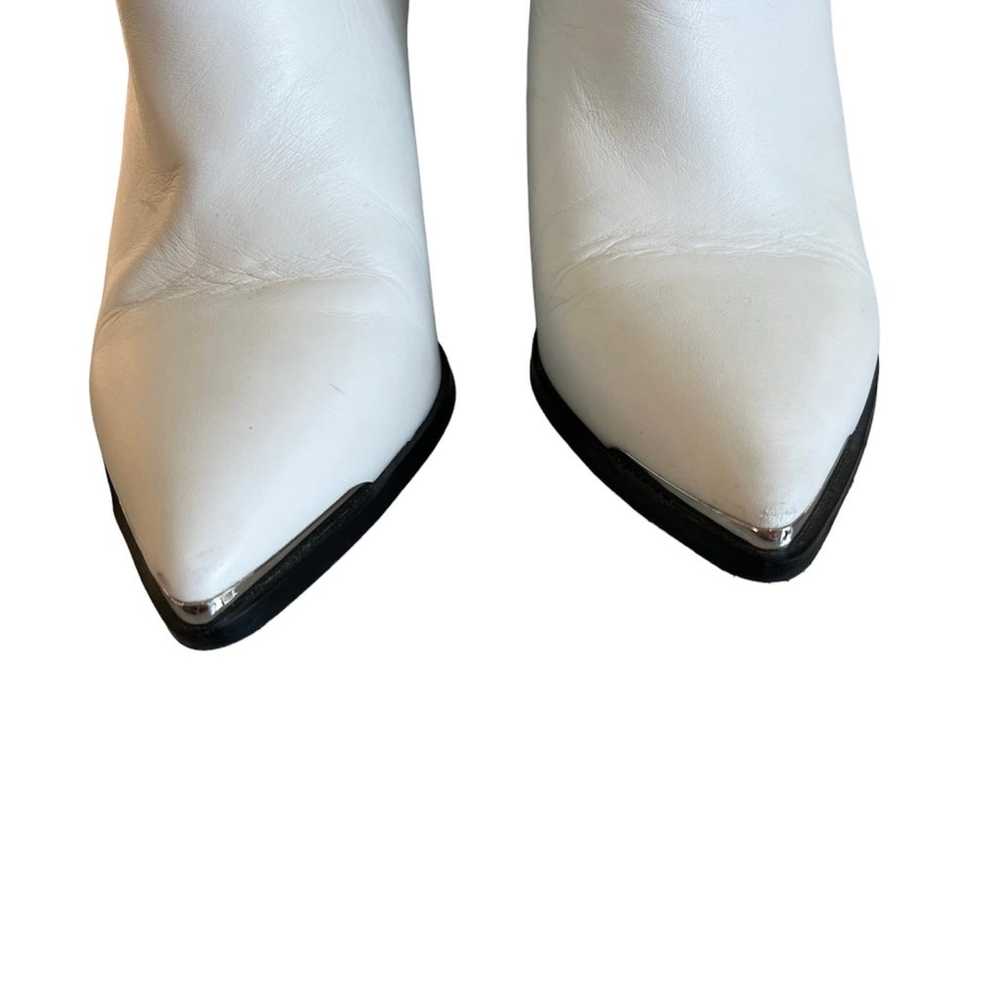 Steve Madden Zora White Leather Ankle Bootie - image 5
