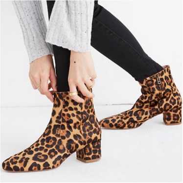Madewell The Jada Boot in Leopard Calf Hair Size 9 - image 1