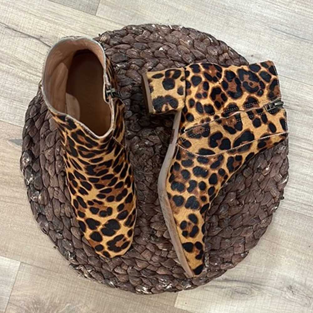 Madewell The Jada Boot in Leopard Calf Hair Size 9 - image 2