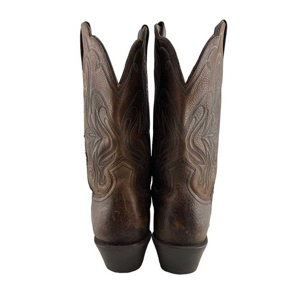 Ladies Ariat Brown Leather Square Toe Western Cow… - image 4