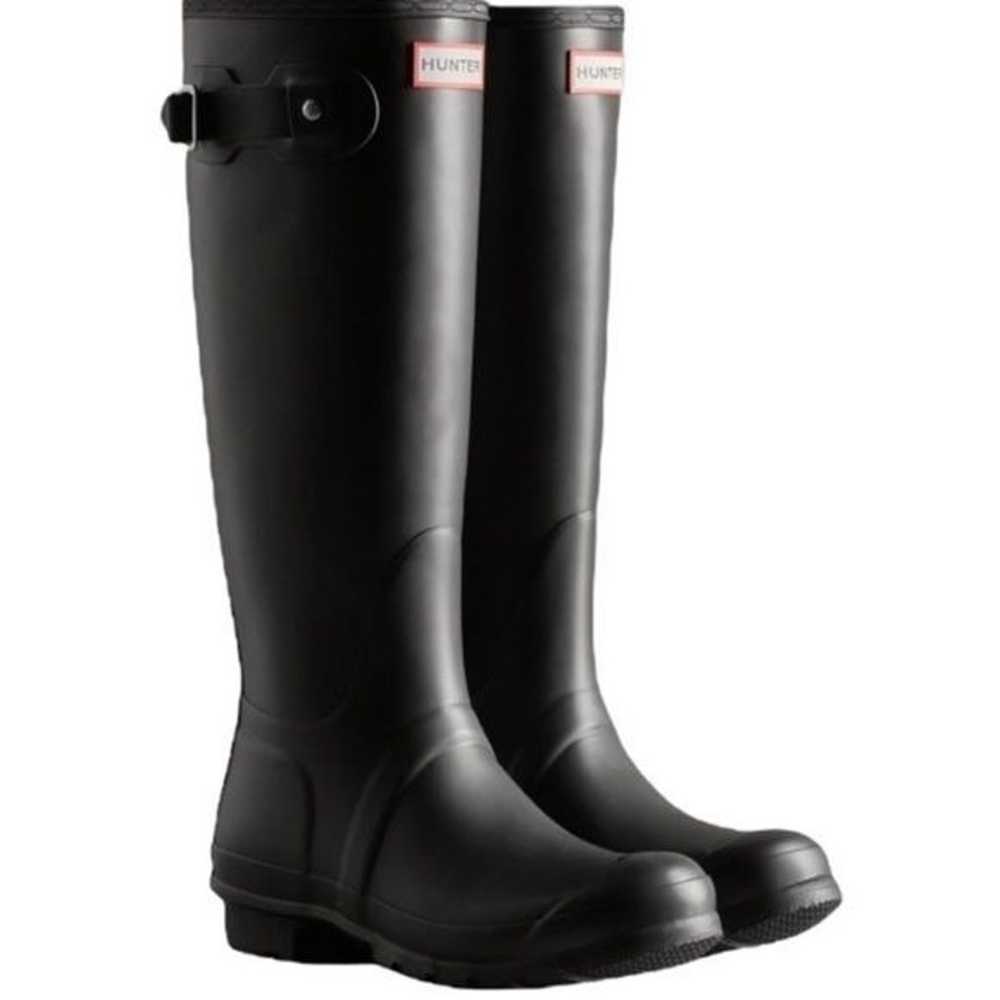 Hunter Original Tall Rain Boots With Shearling In… - image 2