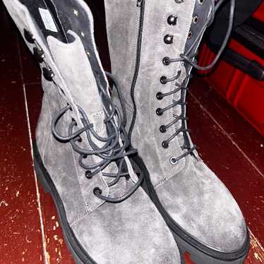 Clarks Motive Lace Gray Boots - image 1