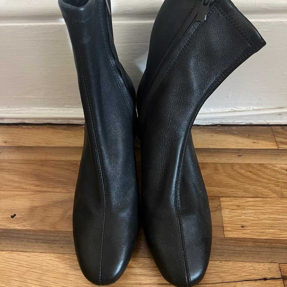 & Other Stories Black Leather Ankle Boots size 37 - image 2