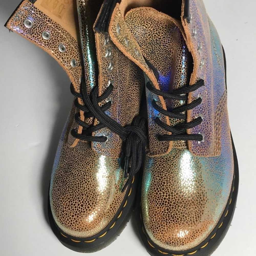 DR. MARTENS 1460 RAINBOW  SUEDE LACE UP BOOTS - image 3