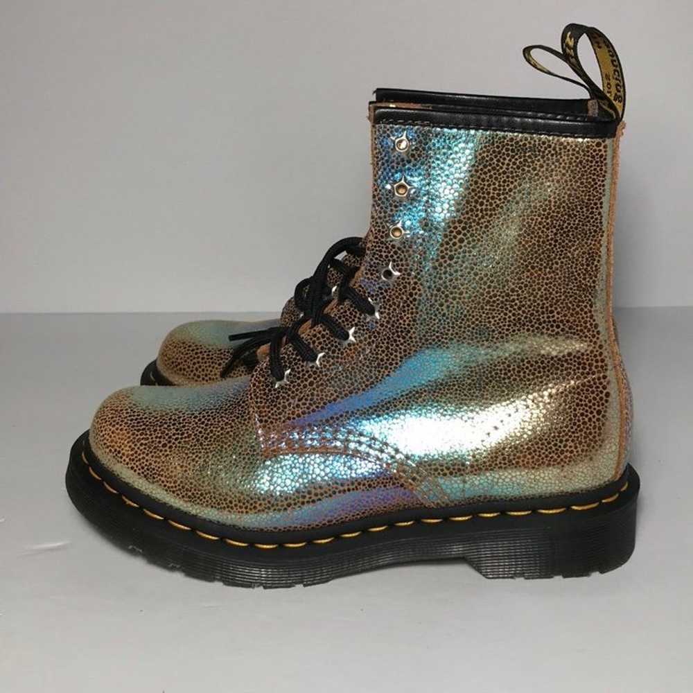 DR. MARTENS 1460 RAINBOW  SUEDE LACE UP BOOTS - image 4