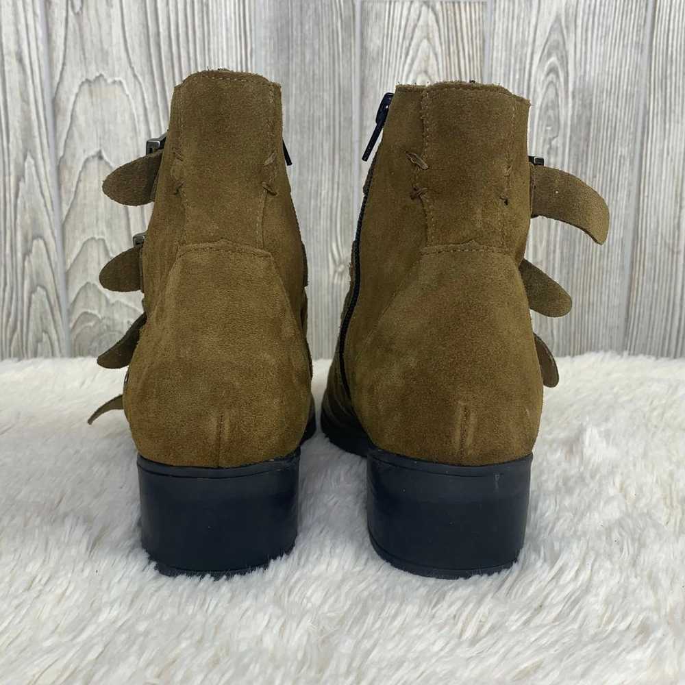 Anthro Musse & Cloud Misha olive green suede ankl… - image 6