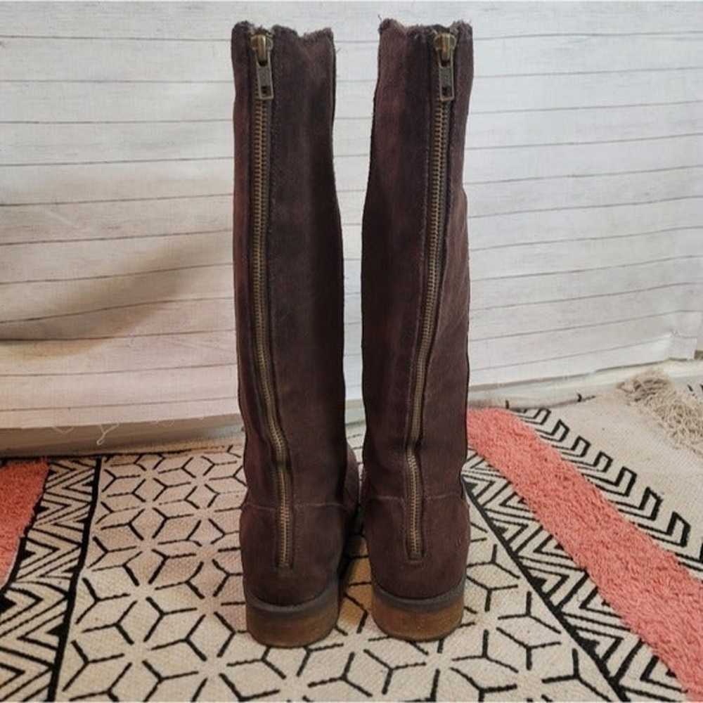 UGG SELDON STOUT TALL CHOCOLATE BROWN LEATHER RID… - image 6