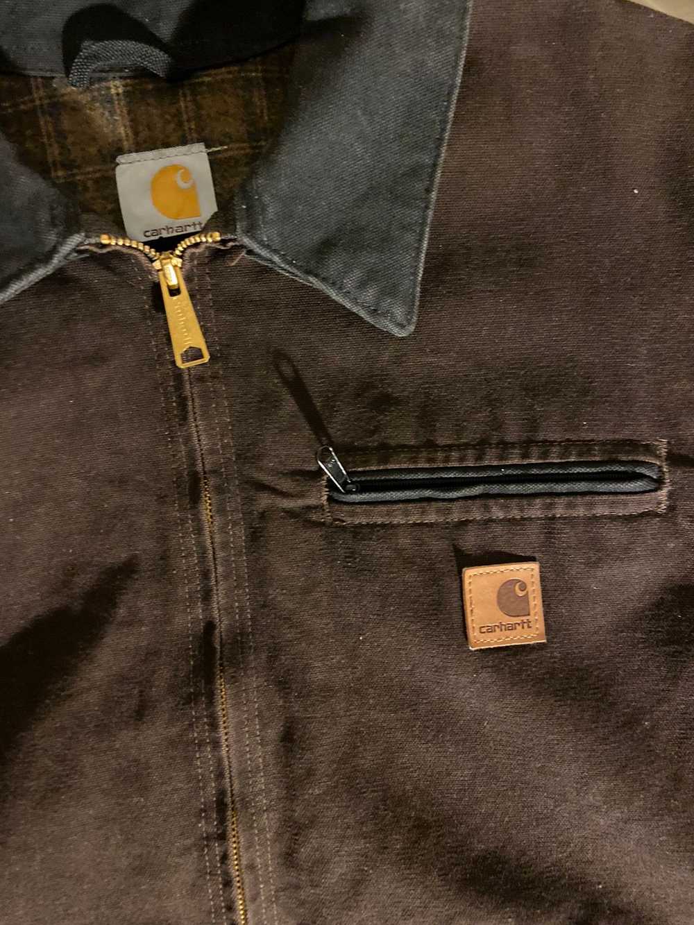 Carhartt × Vintage Vintage carhartt Detroit jacke… - image 4