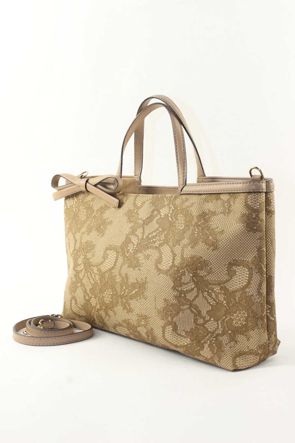 Valentino VALENTINO Lace Print 2way Bow Tote 2VAL… - image 2