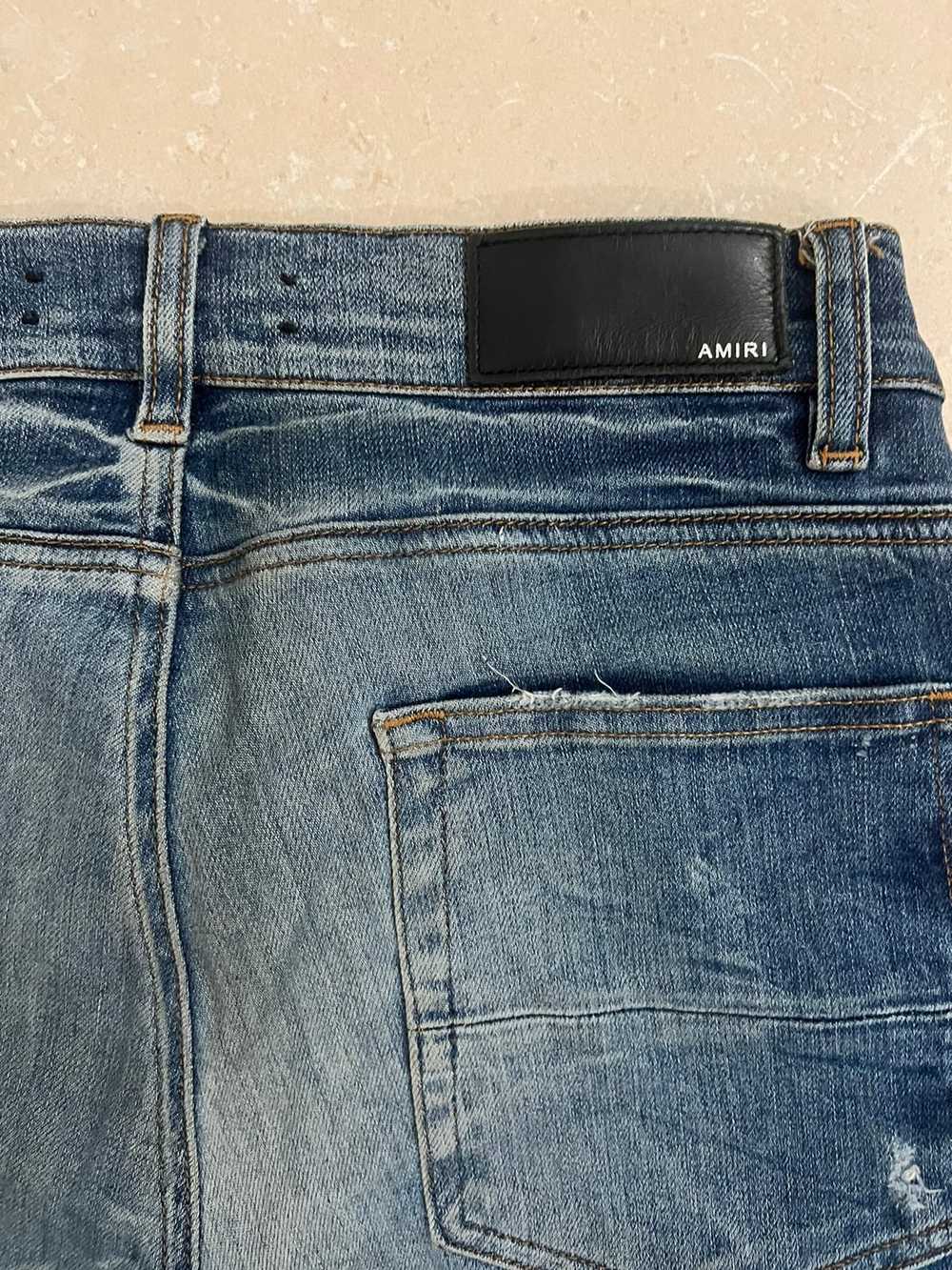 Amiri Amiri Mx1 leather Patch jeans - image 11