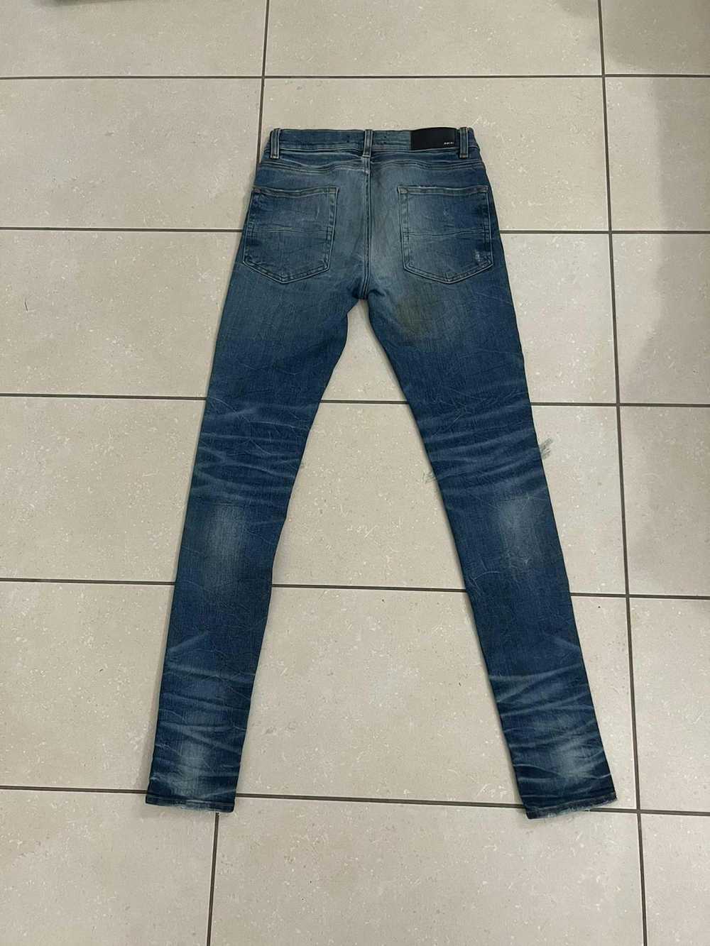 Amiri Amiri Mx1 leather Patch jeans - image 9