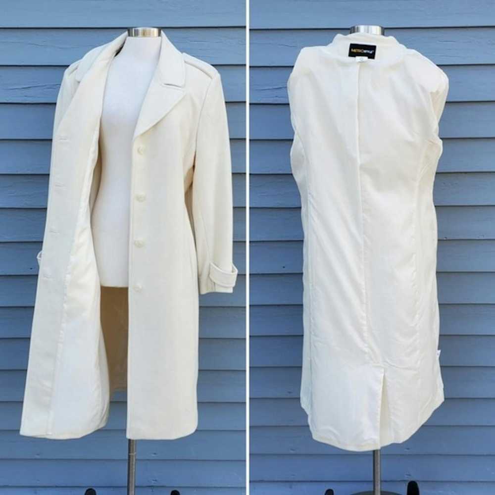 Vintage Vintage 90s y2k Preppy Acadamia Cream Woo… - image 4