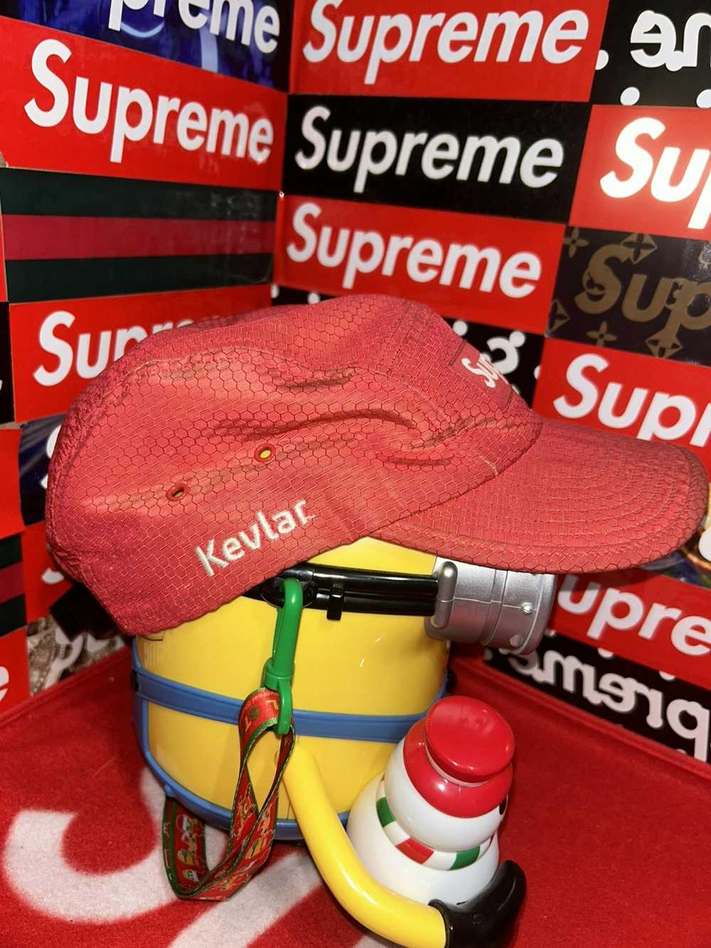 Supreme Supreme x Kevlar Camp Cap Red FW20 Hat - image 3